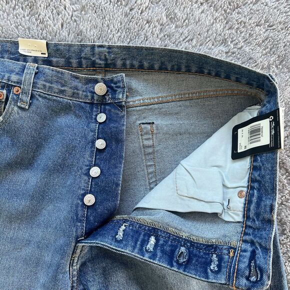 Levi’s Men’s 501 ‘93 Straight Fit Jeans Stretch Size 36X36 Medium Blue 798300167 - Picture 5 of 11